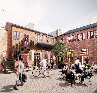 The proposed courtyard at Leah’s Yard