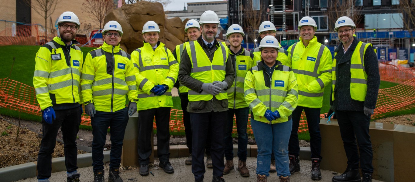 Mayor of South Yorkshire with Henry Boot staff